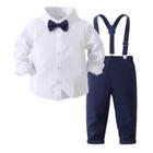 Conjunto de roupas WEIWODUZUN, camisa e calça para meninos de 1 a 6 anos