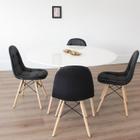 Conjunto de Sala de Jantar Mesa 120x75cm Tampo MDF com 4 Cadeiras Eiffel Botonê Rivatti