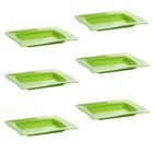 Conjunto De Saladeira Moove Rasa Vemplast M 1L 6 Peças Verde