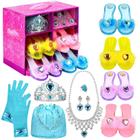 Conjunto de sapatos Princess Dress Up para meninas de 3 a 6 anos com um