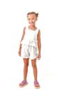 Conjunto de Shorts Larissa Kids Off White - Mini lady