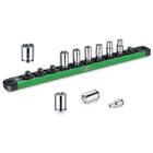 Conjunto de Soquetes SK 1/4" SAE (10 Peças) - 3/16" a 9/16" com Organizador