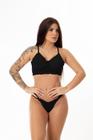 Conjunto de Sutiã Com Aro Renda e Calcinha Sexy Elegante Lingerie Sensual e Sedutora