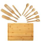 Conjunto de Tábuas de Corte SOL LIBRA de Bambu com Utensílios e Espirais
