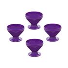 Conjunto De Taça Sobremesa Caribe 150Ml 4Un Roxo - Vemplast