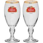 Conjunto de Taças Stella Artois em Vidro para Cerveja 2PÇS 250ML Globimport