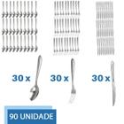 Conjunto De Talheres 90 Peças garfo faca Colher Restaurante
