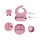 Conjunto de Talheres de Silicone para Bebês - 6 Peças - Ideal para Treinamento Alimentar