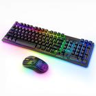 Conjunto de teclado e mouse MOOJAY Wireless RGB retroiluminado - preto