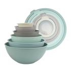 Conjunto de Tigelas de Mistura COOK WITH COLOR - 12 Peças com Tampas - Design Ombre Menta