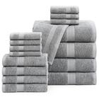 Conjunto de toalhas de banho LANE LINEN Luxury Grey Cotton 16PC 600GSM