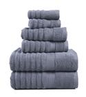 Conjunto de toalhas LANE LINEN Luxury Ribbed Bath 100% algodão, 6 peças