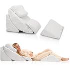 Conjunto de Travesseiros Betterhood - Memory Foam Wedge Ortopédico (5 Peças) - Cinza