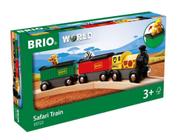 Conjunto de trem de brinquedo BRIO World Safari 33722 para crianças de 3 anos ou mais