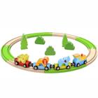 Jogo de encaixe didatico trem e gato de madeira mdf com 13 pecas 31x24cm -  CONECTA - Brinquedos Educativos - Magazine Luiza