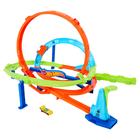 Conjunto de trilhas para carros de brinquedo Hot Wheels Action Loop Cyclone Challenge