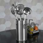 Conjunto de Utensílios Aço Inox Com Copo 5 Peças Wincy