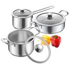 Conjunto de utensílios de cozinha Aufranc de aço inoxidável de 6 peças antiaderentes