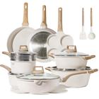 Conjunto de utensílios de cozinha CAROTE, 19 unidades antiaderentes com frigideiras e panelas