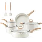 Conjunto de utensílios de cozinha CAROTE Ceramic Non Stick de 11 peças de indução