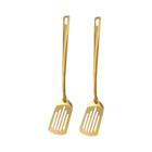 Conjunto De Utensílios De Cozinha De Aço Inoxidável Dourado 2/6 Peças Criativo Coreano Colher De