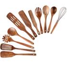 Conjunto de utensílios de cozinha NAYAHOSE Teak Wood 11 unidades de utensílios de cozinha