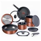 Conjunto de utensílios de cozinha T-fal Ingenio Expertise Copp de indução de 14 peças