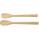 Conjunto de utensilios de madeira bambu para alimentos natural tramontina