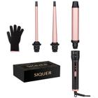 Conjunto de varinhas de ondulação SIQUER Hair Waver Curling Iron 3 em 1