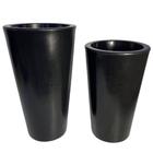 Conjunto de Vasos Altos de Polietileno de Planta Liso Brilho