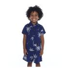 Conjunto de Verão Infantil Menino Camisa + Bermuda Short