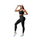 Conjunto de Yoga Feminino Sem Costura 2 Peças - Leggings e Top para Treino