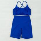 Conjunto de Yoga Feminino Sem Costura: Shorts e Top para Fitness e Ginástica