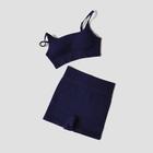 Conjunto de Yoga Feminino Sem Costura - Top e Leggings 2 Peças para Fitness e Ginásio