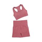 Conjunto de Yoga Sem Costura Feminino - Roupas de Ginástica e Fitness