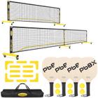 Conjunto Deeliva de Pickleball com 4 Raquetes e Rede - Inclui Linha de Quadra