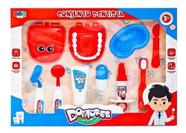 Conjunto Dentista Doutores Vermelho E Azul - Bbr Toys