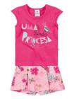 Conjunto em Cotton Blusa e Short Saia Linda Princesa Brandili