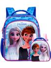 Conjunto Escolar Frozen Mochila Costas + Lancheira Original