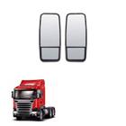 Conjunto Espelho Scania S2 Plano Com Bifocal Convexo Par