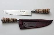 Conjunto faca e chaira inox fibra tatu 07 polegadas Facas Gaúcha 4007RT