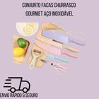 Conjunto Facas Churrasco Gourmet Aço Inoxidável