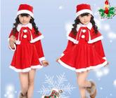 Conjunto Fantasia de Bebê Infantil de Menina e Menino Temático Natal Natalino Vermelho + Gorro - Só Princesas