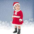 Conjunto Fantasia Infantil Adulto Vestido Temático Natal Natalino Papai Noel Mamãe Noel