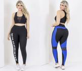 Conjunto Feminino Academia Fitness Calça Legging e Top Suplex The Start  Oferta Corte Joelho - Conjunto de Roupa Fitness - Magazine Luiza