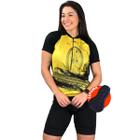Conjunto Feminino de Ciclismo Camisa Bike Roda Todas as cores e Bermuda ESPUMA