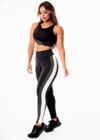 Conjunto Feminino Fitness Calça Legging Cintura Alta e Cropped Regata - Preto - Racy Modas