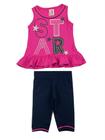 Conjunto Feminino Infantil Big Star - Lual Kids - Pink/Preto