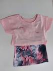 Conjunto feminino infantil - Cropped e regata