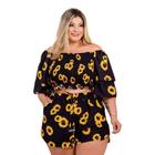 Conjunto Feminino Plus Size Ciganinha Estampado 0259